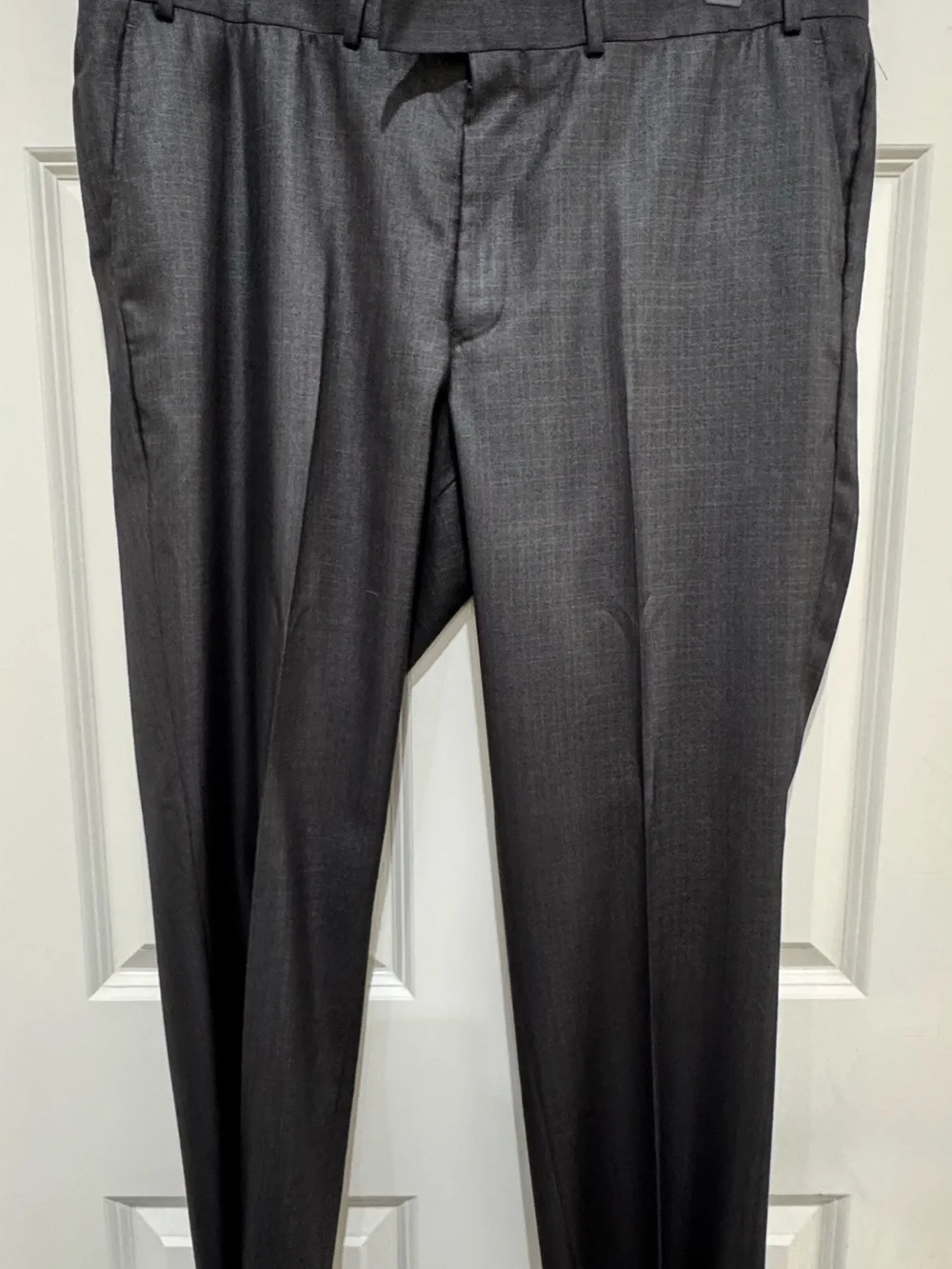 Kenneth Cole Men’s 2-Piece Suite Dark Gray Glenn check 46R 40W